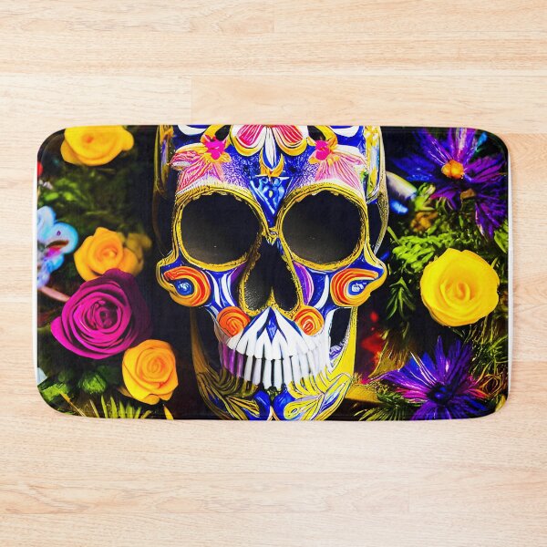 Item preview, BIKER STYLE MOTO FLOWER SKULL FASHION designed and sold by Mark Fischer.