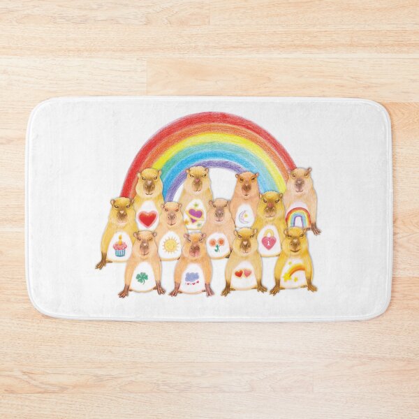 Item preview, Set of 12 rainbow capybaras  designed and sold by umasharda.