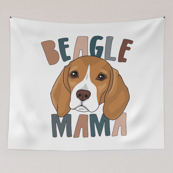 Artikelvorschau, Beagle Mama, Retro süß entworfen und verkauft von printify.