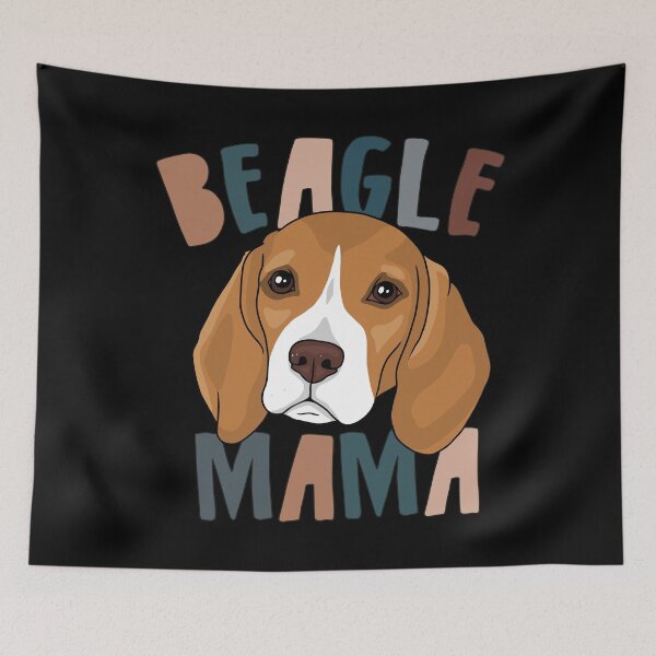 Artikelvorschau, Beagle Mama, Retro süß entworfen und verkauft von printify.