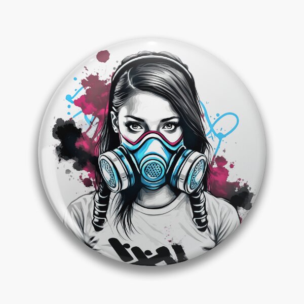 Item preview, Girl Wearing Mask Art  designed and sold by NTGUILTY.