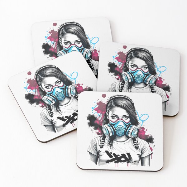 Item preview, Girl Wearing Mask Art  designed and sold by NTGUILTY.