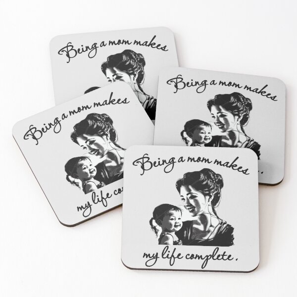Item preview, being a mom makes my life complete sticker, being a mom makes my life complete asian woman print sticker,  designed and sold by KesDesigns ⭐⭐⭐⭐⭐.