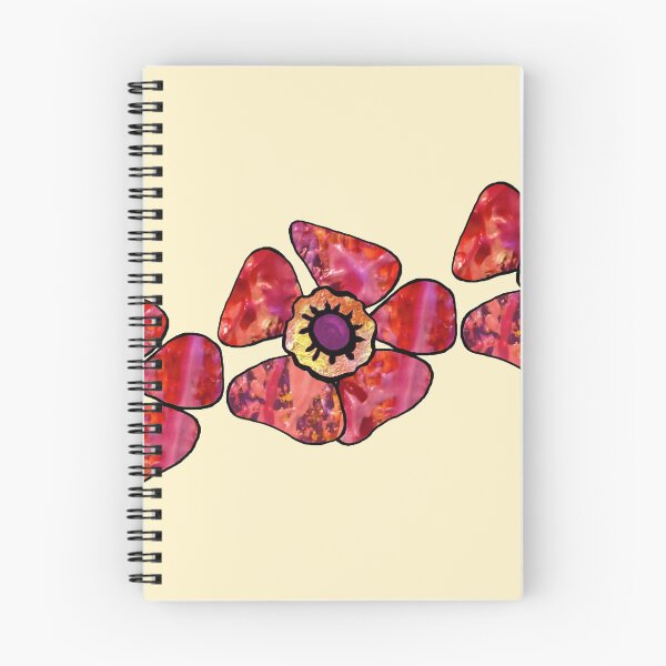 Item preview, Three Five-petal flowers with Red paint designed and sold by Christina Bonnett.