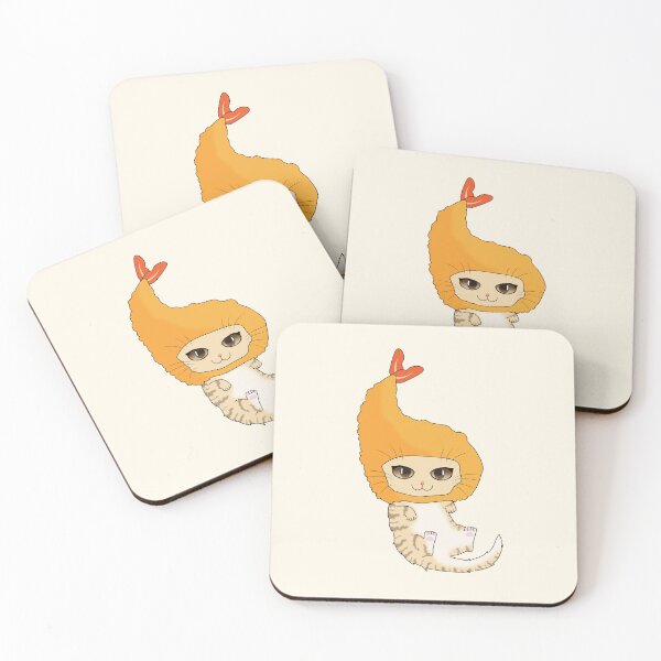 Item preview, Ebi Fry Fried Shrimp Cat designed and sold by akwl-design.