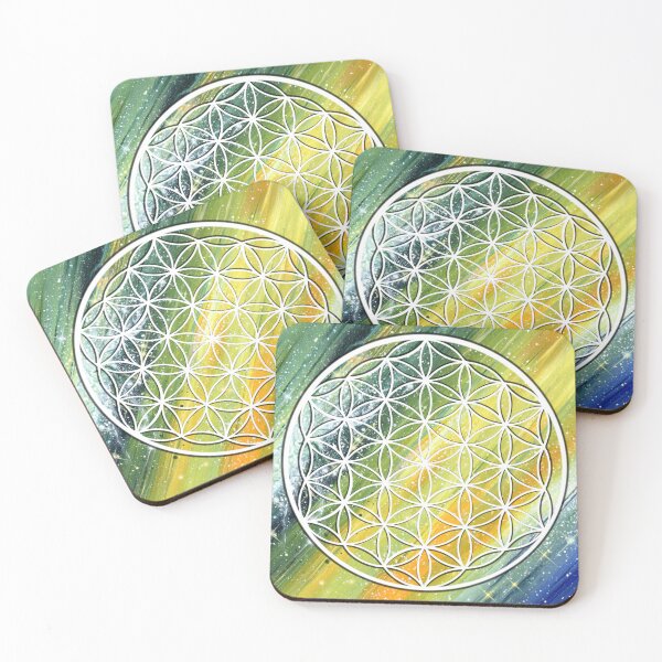 Item preview, Sacred Geometry - Flower Of Life - Cosmic art designed and sold by Handmaiduns.