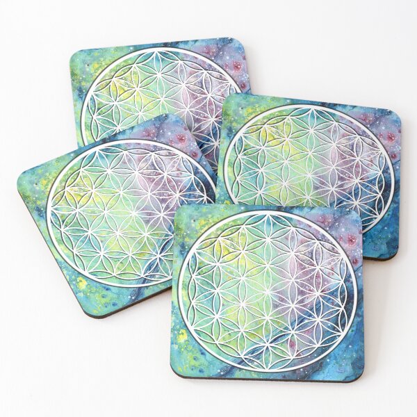 Item preview, Sacred Geometry - Flower Of Life - Cosmic art designed and sold by Handmaiduns.