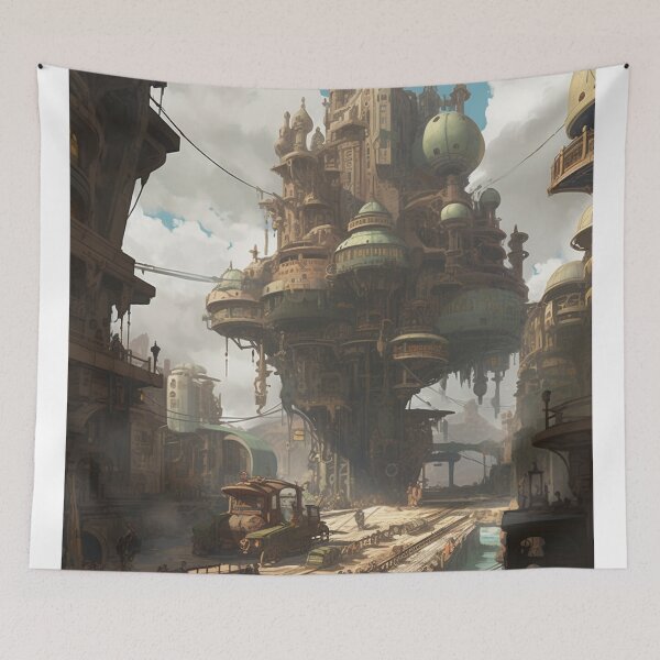Item preview, Steampunk City Block - Concept Art designed and sold by ArcStormDesigns.