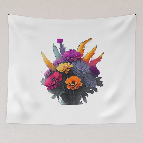 Item preview, COLOURFUL FLOWERS POT  designed and sold by rawat401.