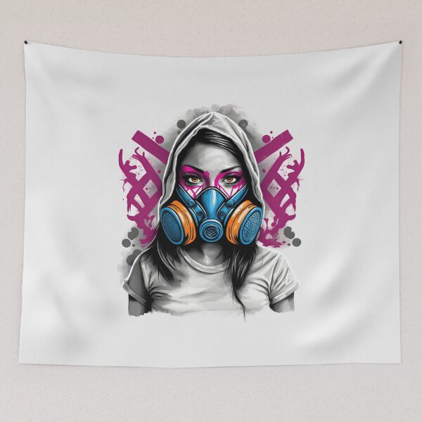Item preview, Gasmask Girl Art  designed and sold by NTGUILTY.