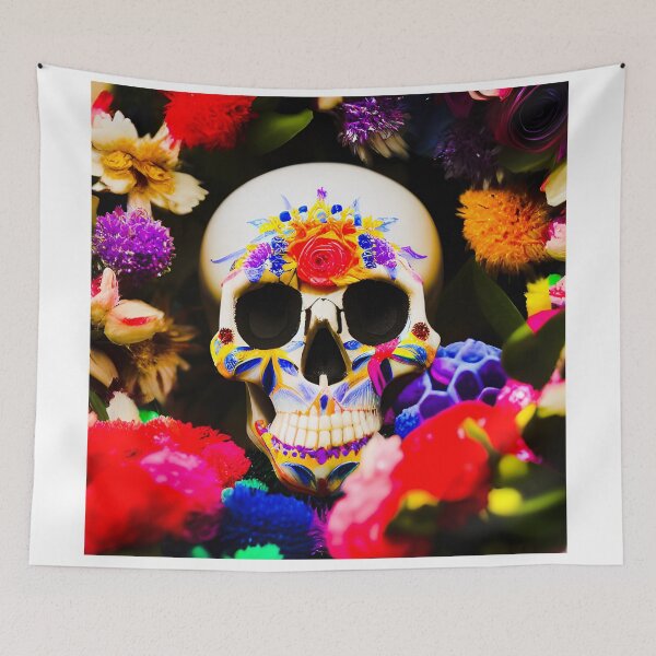 Item preview, BIKER STYLE MOTO FLOWER SKULL FASHION designed and sold by Mark Fischer.