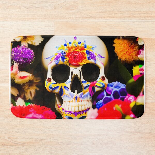 Item preview, BIKER STYLE MOTO FLOWER SKULL FASHION designed and sold by Mark Fischer.