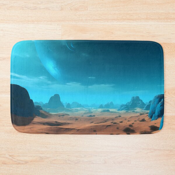 Item preview, The Azure Frontier: A Rocky and Otherworldly World Bathed in Blue Skies designed and sold by MonsterMatt87.