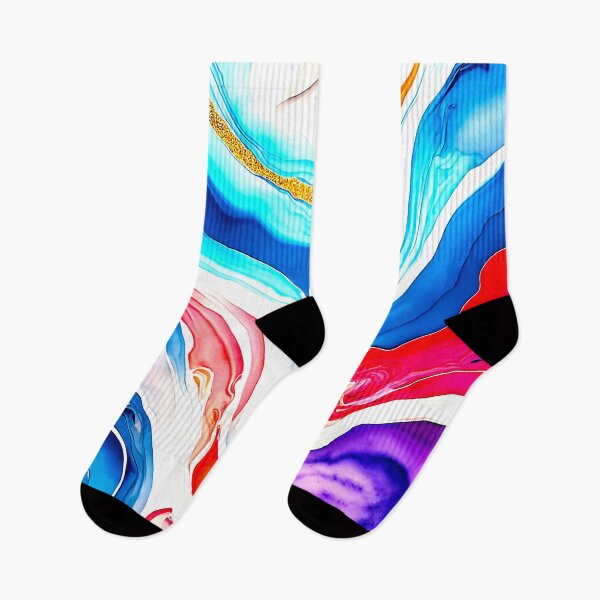 Item preview, Rainbow colored marbled flow designed and sold by puravidavisions.
