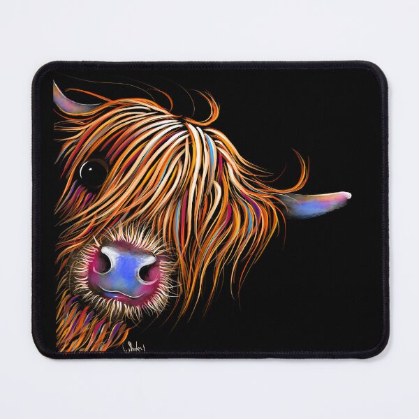 Vista previa del artículo con la obra «ESTAMPADO DE VACA ESCOCESA DE HIGHLAND 'SUGAR LUMP 2' POR SHIRLEY MACARTHUR», diseñado y vendido por Shirley MacArthur Limited.