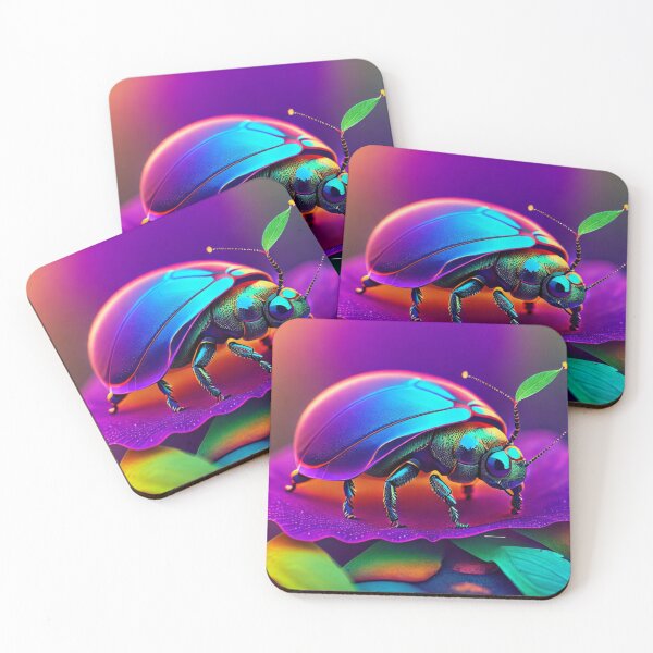Item preview, Beetle in rainbow designed and sold by theCutestthings.