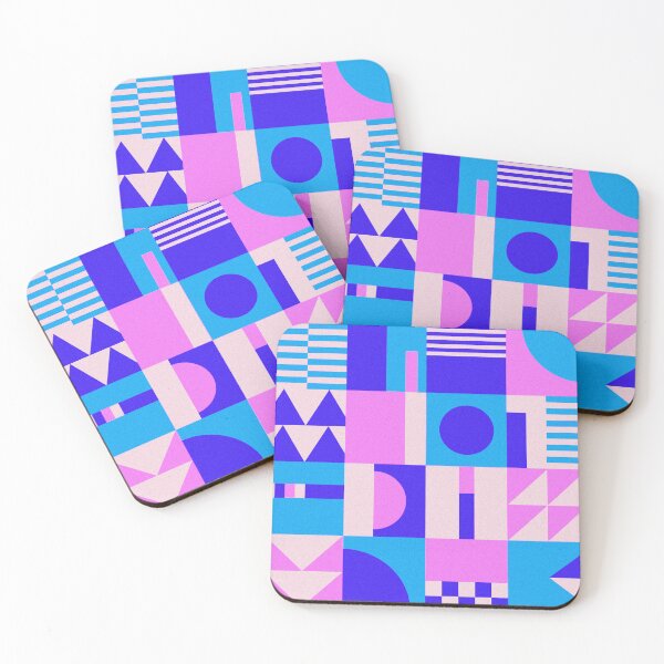 Item preview, Blue and Pink Geometric Pattern Design  designed and sold by deepakrode7.
