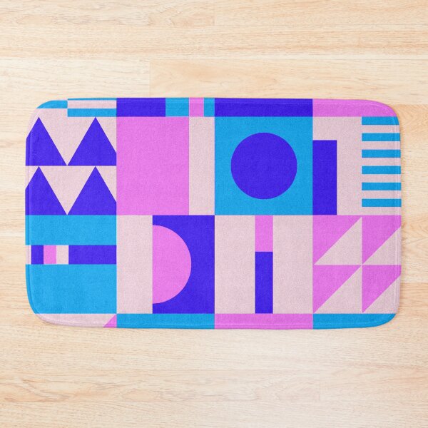 Item preview, Blue and Pink Geometric Pattern Design  designed and sold by deepakrode7.
