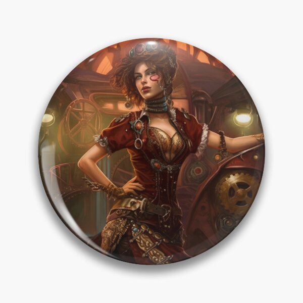 Item preview, Steam Powered Lady : Bold and Beautiful designed and sold by ArcStormDesigns.