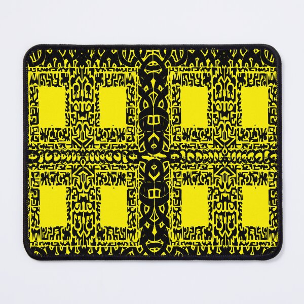 Item preview, Windows 1895, Yellow Black Abstract Art designed and sold by ubustudio.