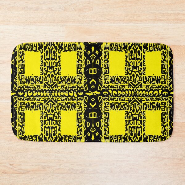 Item preview, Windows 1895, Yellow Black Abstract Art designed and sold by ubustudio.