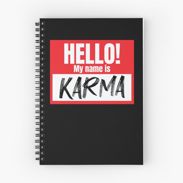 Item preview, Hello My Name Is Karma Funny Karma Nametag Karma Gear designed and sold by DynamicDesign.