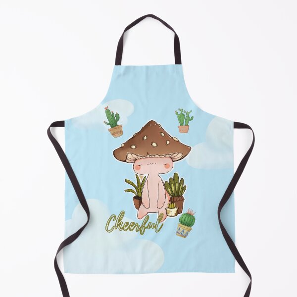 Item preview, Cheerful mushroom with cactus Digital art designed and sold by MinOriCozyShop.