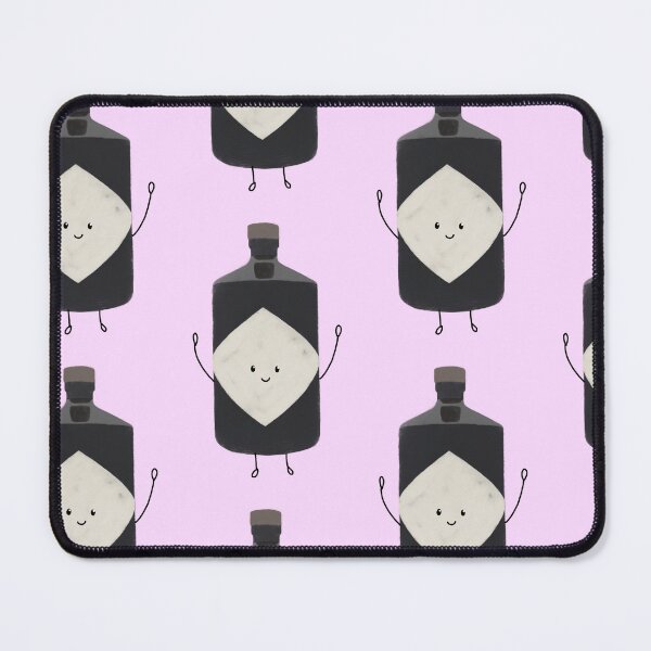 Item preview, Cute Hendrick's Gin Bottle Painting Illustration designed and sold by Passion-Fruits.