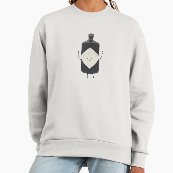 Cute Hendrick's Gin Bottle Painting Illustration Premium Oversized Sweatshirt