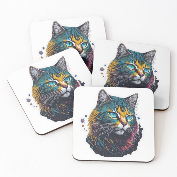 Item preview, colorful space cat designed and sold by ericgustafsson.