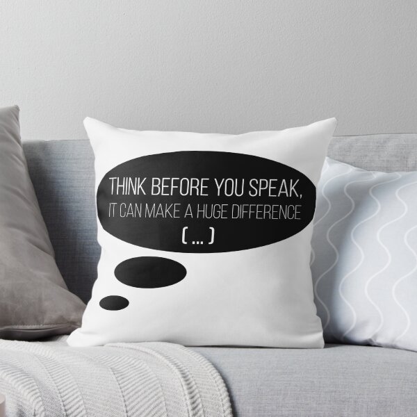 Item preview, Think before you speak designed and sold by litabolero.