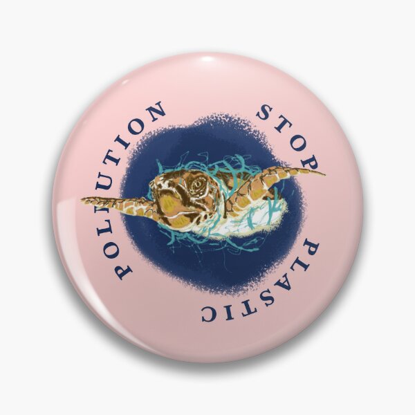 Item preview, Stop Ocean Plastic Pollution Turtle designed and sold by umbyross.