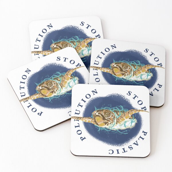 Item preview, Stop Ocean Plastic Pollution Turtle designed and sold by umbyross.