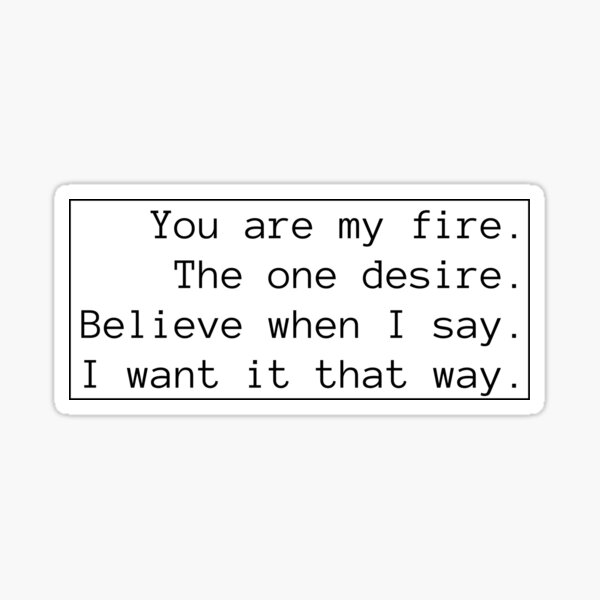 I Want It That Way by Backstreet Boys Vintage Song Lyrics on