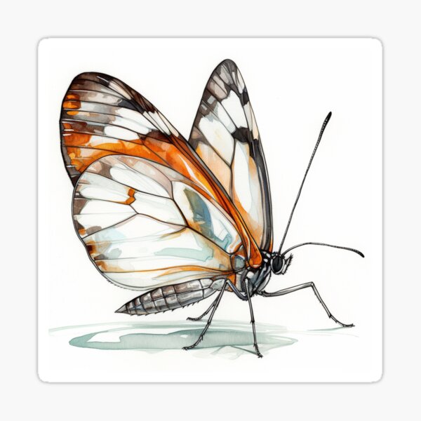 Item preview, Watercolor Glasswing Butterfly designed and sold by benswainson2.