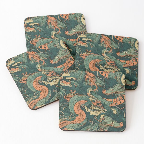Item preview, Teal Dragons designed and sold by CactusPan.