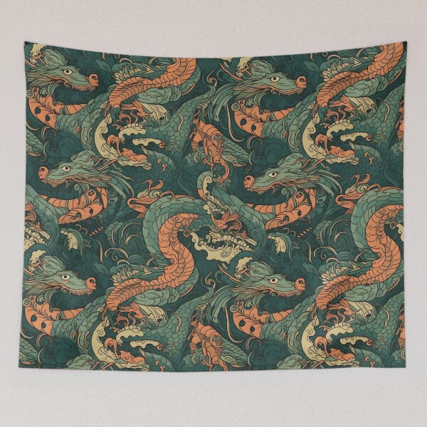 Item preview, Teal Dragons designed and sold by CactusPan.