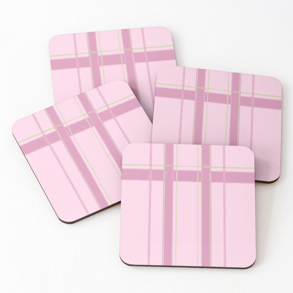 Item preview, Untraditional plad pattern in  solid light pink and green designed and sold by JewelsNova.