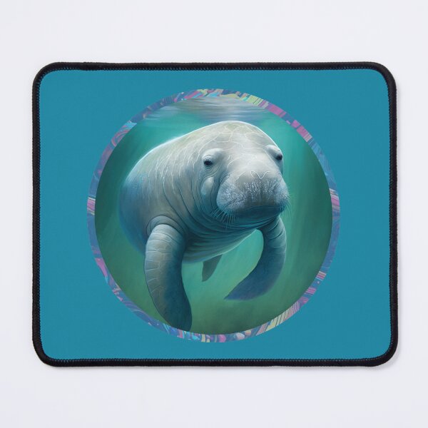 Item preview, Manatee Fashion Cute Peaceful Manatee Manatee in Profile Picture Fashionable Floating Manatee Wall Art Manatee Decor designed and sold by aphelionrhode.