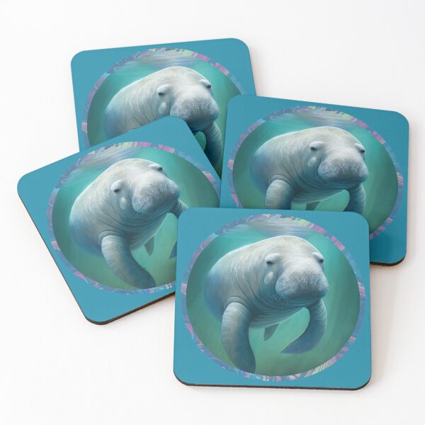 Item preview, Manatee Fashion Cute Peaceful Manatee Manatee in Profile Picture Fashionable Floating Manatee Wall Art Manatee Decor designed and sold by aphelionrhode.