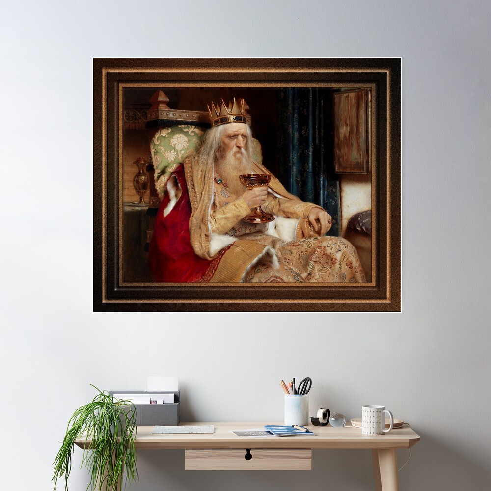 The King of Thule by Pierre Jean Van der Ouderaa Remastered Xzendor7 Classical Art Old Masters Reproductions Wall Poster