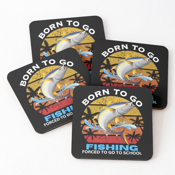 Item preview, born to go fishing forced to go to school designed and sold by TThousand.