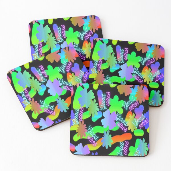 Item preview, Abstract Good Vibes  psychedelic graphic design 5, Abstraction, bold colorful abstract playful design inspired by nature designed and sold by Adri Barnard.