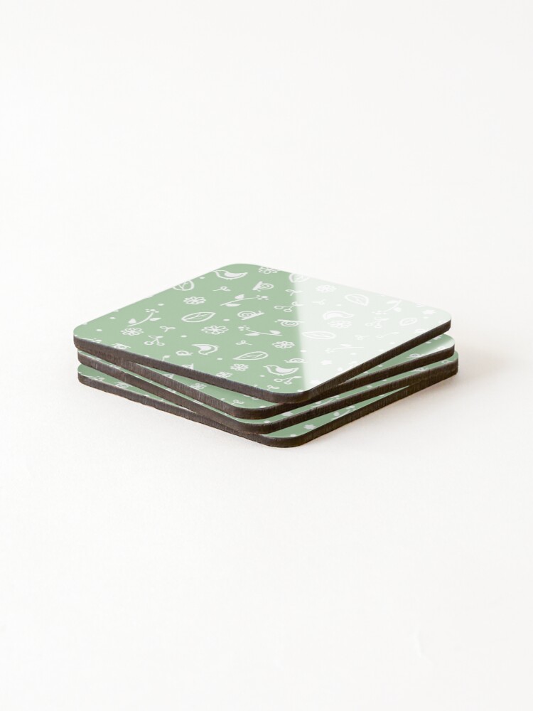 Thumbnail 4 of 5, Coasters (Set of 4), Spring pattern designed and sold by bibmob.