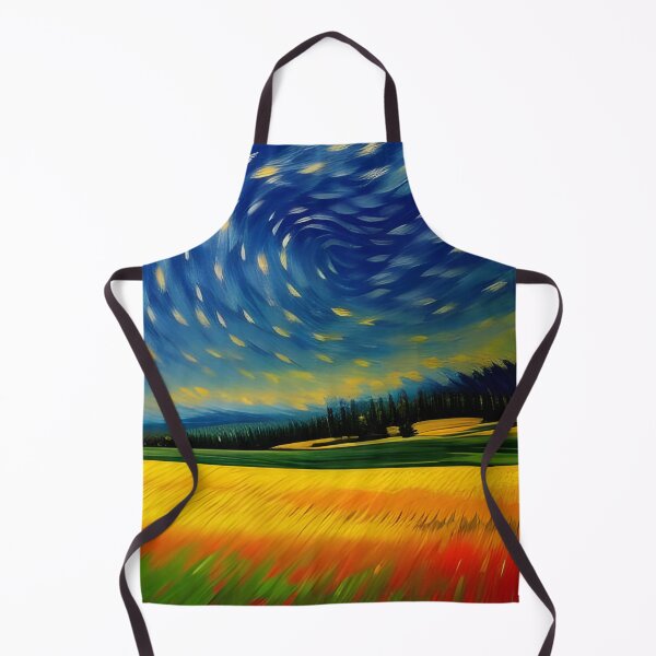 Item preview, Field against night sky, impasto, Ai Generated Art designed and sold by ACC .