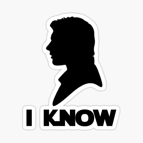 Vista previa del artículo con la obra «I know», diseñado y vendido por WhatTeeFox.