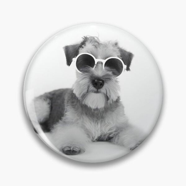 Item preview, Dog Portrait Black and White Sunglasses Humor White Background BW Animal Portrait designed and sold by Univers Noir et Blanc.
