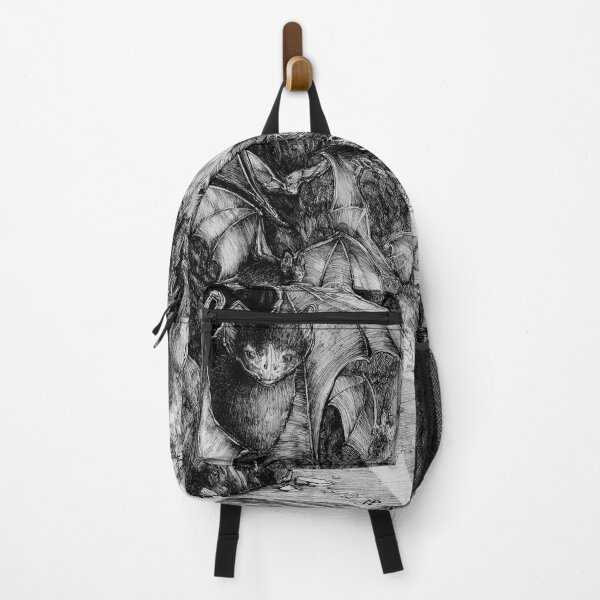 Item preview, dark drawing of bats designed and sold by Weronika Trzeciak.