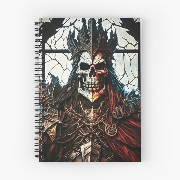 Item preview, Diablo Skeleton King Leoric Stained Glass designed and sold by Nightarcade.