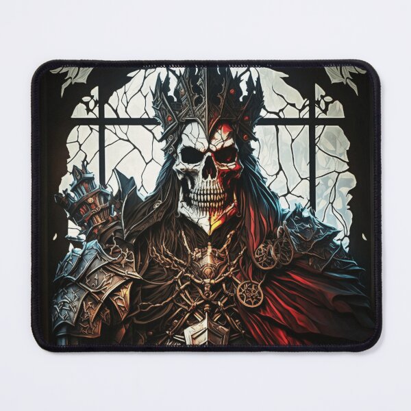 Item preview, Diablo Skeleton King Leoric Stained Glass designed and sold by Nightarcade.